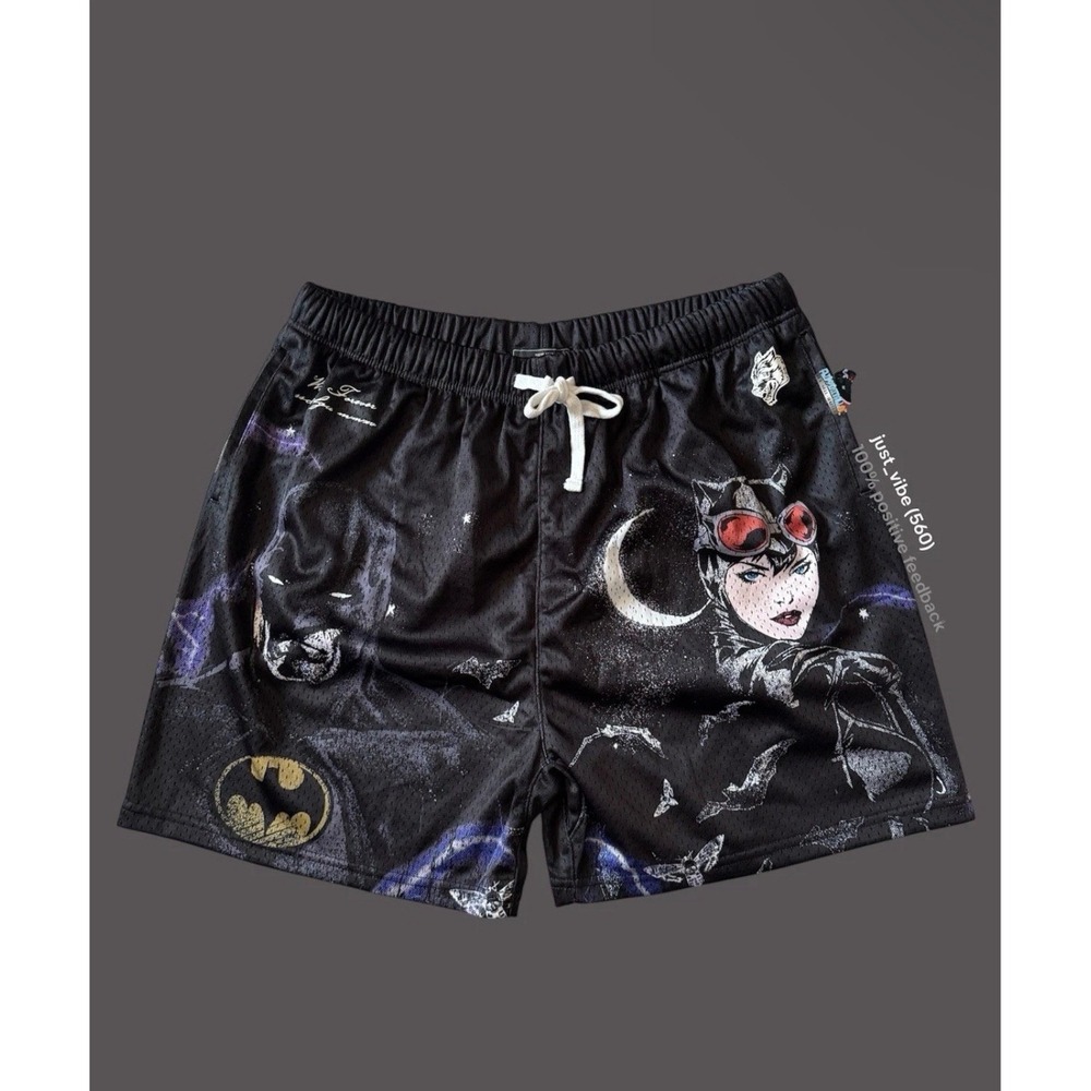 Darc Sport x Batman Bat And The Catwoman Mesh Shorts Men's M  New